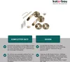 KOTARBAU® sada pákových klik dveřní klika patina BB-barevné Náhled obrázku produktu 2