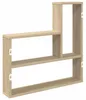 vidaXL Nástěnná police Sonoma, dubový Imitace, 60 x 11 x 60 Náhled obrázku produktu 5