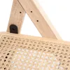 HOMLA VERDURA Holzklappstuhl mit Naturrattan 46x52x80 cm Produktbild-Vorschau 5