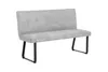 byLIVING Sitzbank Talea, 140 cm, hellgrau, Gestell Metall Produktbild-Vorschau 1