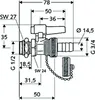 Rubinetto a sfera Schell KFE 1/2" con maniglia a leva, Anteprima dell’immagine prodotto 3