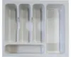 Besteckeinsatz für 50 cm Schubkästen - Weiß Kunststoff Produktbild-Vorschau 2
