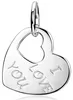 MATERIA Herz Anhänger Silber 925 - Damen Schmuck mit I Love Produktbild-Vorschau 1