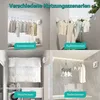 Ausziehbare Wäscheleine 4,8 m – Wandmontage ohne Bohren – Produktbild-Vorschau 6