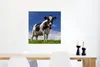 MuchoWow® Poster Kuh - Gras - Blau - Tiere 50x50 cm - Produktbild-Vorschau 5