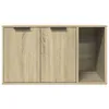 vidaXL Bac à litière Chêne Sonoma 80x50x45 cm Bois Voir les images du produit 5