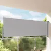 vidaXL Tenda laterale estensibile 120x300 cm Grigio Anteprima dell’immagine prodotto 2