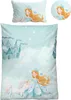 A children's bedding set featuring a princess and a unicorn in a fantasy setting with castles. Anteprima dell’immagine prodotto