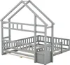 CDGlobal Kinderbett 140x200cm mit Rausfallschutz, Produktbild-Vorschau 6