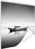 MuchoWow® Poster Verlassenes Boot im Wasser schwarz und Produktbild-Vorschau 1
