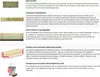 A collage of images and text describing different aspects of wood products, including natural occurrences, treatments, and care. Produktbild-Vorschau