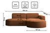 Kaiser Möbel Ecksofa, Sofa L form, Couch L form MODENA L Produktbild-Vorschau 3