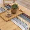 Tischläufer Modern Rustikal Gestreift Holz Textur Produktbild-Vorschau 4