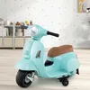 COSTWAY detská elektrická motorka, Vespa 6V motorka s LED Náhľad obrázku produktu 2