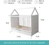 Babybett Beistellbett mit Schublade Hausbett Kinderbett Produktbild-Vorschau 8