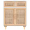 vidaXL Sideboard Weiß 60x30x75 cm Massivholz Kiefer und Produktbild-Vorschau 11