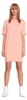 Damen Basic Kleid Dress; Lachs S/M Produktbild-Vorschau 1