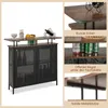 A collage of images showing a bar cart with various details highlighted. Podgląd zdjęcia produktu