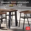 HOLZBRINK Tischbein Metall Schwarz 50/70x72cm offene Form Produktbild-Vorschau 3