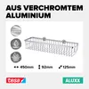 tesa cestino doccia ALUXX L, quadrato, alluminio cromato Anteprima dell’immagine prodotto 20