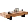 Tavolino SORON 130x25x59cm in legno massiccio di acacia / Anteprima dell’immagine prodotto 6