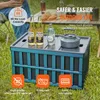 3er-Set 65L Profi Klappbox aus PP Transportbox mit Deckel Produktbild-Vorschau 4