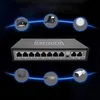 Switch - Port-Verteiler - 10 Ports - 8 POE 2 LAN Ethernet Produktbild-Vorschau 9