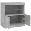 A concrete-effect sideboard with two doors and shelves, shown against a white background. Produktbild-Vorschau