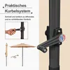 Sonnenschirm Ø300 cm UPF 50+ beidseitig um 30° knickbar Produktbild-Vorschau 4