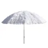 A white, fringed umbrella on a white background. Produktbild-Vorschau