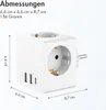 Accezz PowerCube | 6-in-1 - 1x USB-C + 2x USB-A + 3x Produktbild-Vorschau 9