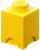 A yellow LEGO storage brick is shown against a white background. Produktbild-Vorschau