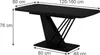 Esstisch Vicco Fenaro Schwarz 120-160 x 80 cm ausziehbar, Produktbild-Vorschau 2