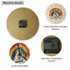 Regenbogen Wanduhr aus MDF mit Spruch Enjoy every moment Produktbild-Vorschau 4