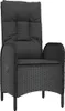 9-tlg. Garten-Essgruppe mit Kissen Schwarz Poly Rattan Produktbild-Vorschau 3