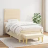 The Living Store Boxspringbett mit Matratze Creme 100x200 Produktbild-Vorschau 1