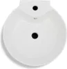 A top-down view of a white ceramic sink with two holes. Náhľad obrázku produktu