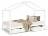 Homestyle4u Kinderbett 90x200 Hausbett Kinderhaus Holzbett Produktbild-Vorschau 6