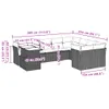 10-tlg. Garten-Sofagarnitur mit Kissen Grau Poly Rattan Produktbild-Vorschau 10