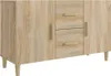 The Living Store Sideboard Sonoma-Eiche 100x36x60 cm Produktbild-Vorschau 2
