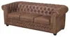 Edles Chesterfield Sofa 3 Sitzer in Mikrofaser Vintage Produktbild-Vorschau 3