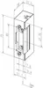 Assa Abloy Elektro-Türöffner 17E 12 V DC 100% ED DIN links Produktbild-Vorschau 5