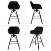 WOLTU Barhocker 2er Set, mit Lehne Fußstütze, drehbar, Produktbild-Vorschau 9