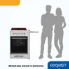 Exquisit ECM 8-4.1 BZ Inox Elektro-Standherd | Glaskeramik Produktbild-Vorschau 5