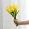 Gefälschte Blume Tulpe,Real Touch,Gelb Produktbild-Vorschau 2
