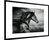 MuchoWow® Gerahmtes Poster Pferd - Tiere - Schwarz - Weiß Produktbild-Vorschau 1