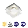 Briloner Kleine LED Wandlampe Deckenlampe aus Glas 12x12cm Produktbild-Vorschau 2
