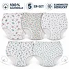 Damen Taillenslip 5er-Pack aus 100 % Baumwolle,  Blumen-XL Produktbild-Vorschau 2