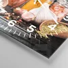 Wanduhr - Quadrat - Glasuhr - Gewürze Knoblauch Holz Salz - Produktbild-Vorschau 5