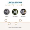 Logbuch-Verlag kleines flaches Grabherz Herz mit Rosen als Produktbild-Vorschau 4